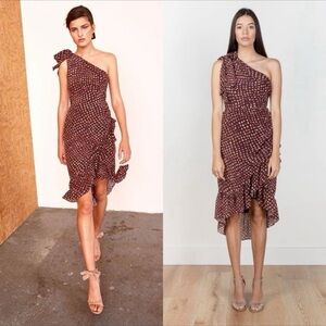 Ulla Johnson Imogen One Shoulder Silk Dress‎ Size 2